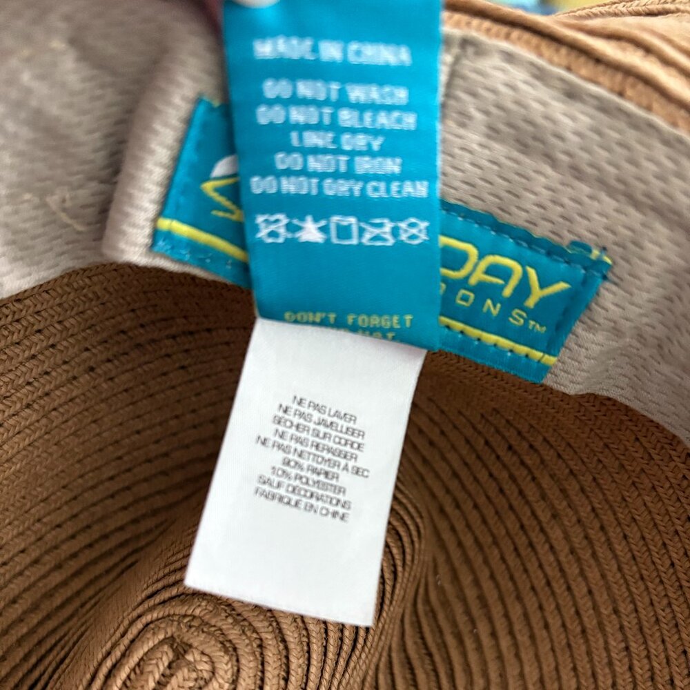 Tan Fedora Style Sunhat by Sunday Afternoons Size M - Picture 5 of 5